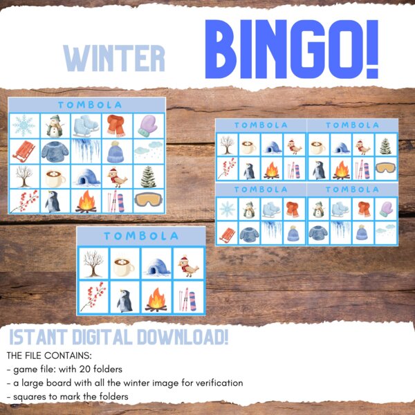 TOMBOLA INVERNALE_ WINTER BINGO