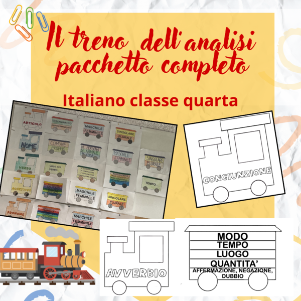 Il Treno dell’Analisi Grammaticale – Versione Aggiornata e Completa (Classe 4ª)