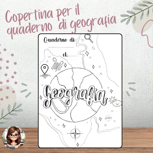 Copertina quaderno di geografia