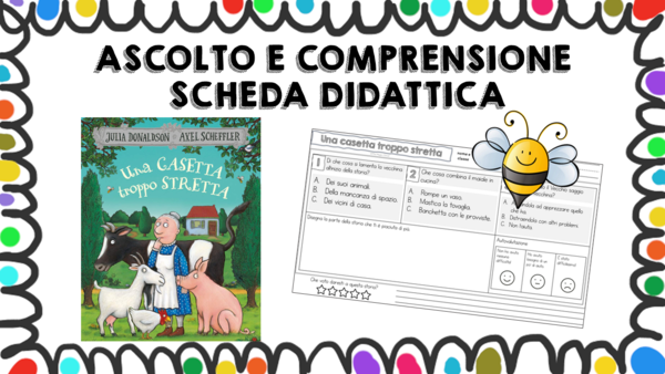 Una casetta troppo stretta - scheda didattica comprensione