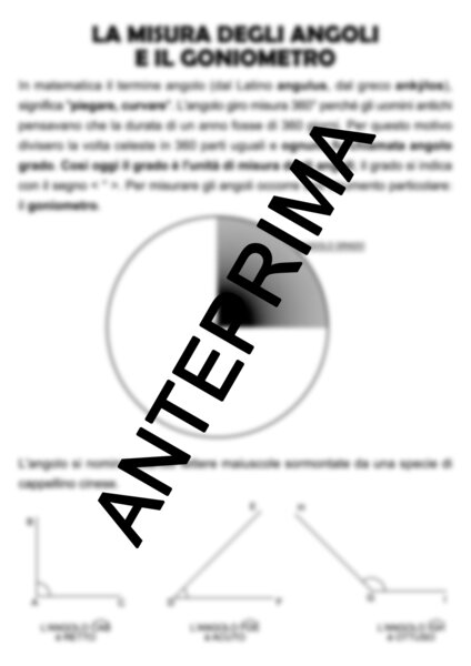 ANGOLI E GONIOMETRO