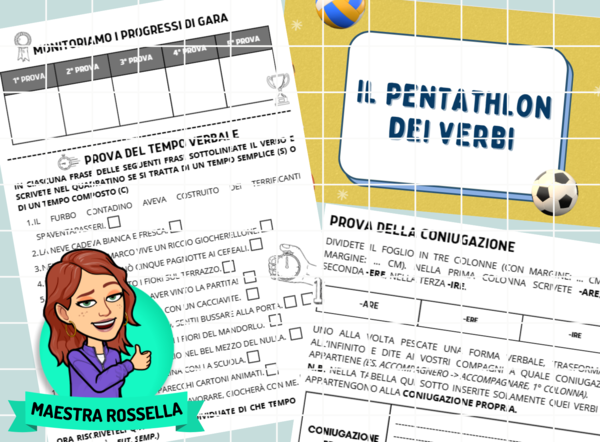 IL PENTATHLON DEI VERBI 🥎🏀🏈