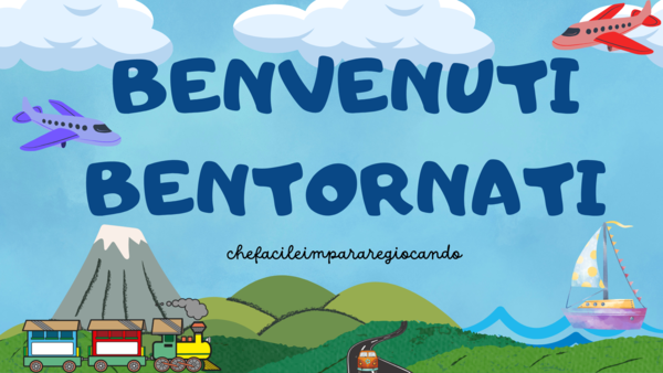 DUE STRISCE DI BENVENUTO (BENVENUTI-BENTORNATI) - ACCOGLIENZA