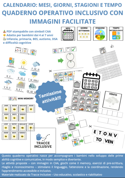 Quaderno Operativo Inclusivo: Calendario