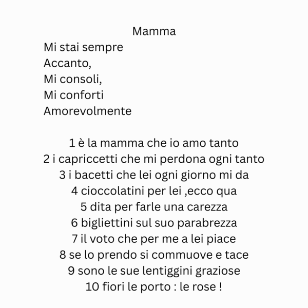 Filastrocca Mamma