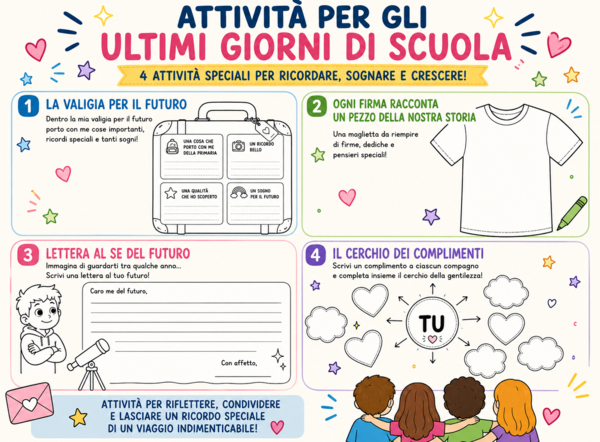 🎓✨ ATTIVITÀ PER GLI ULTIMI GIORNI DI SCUOLA ✨🎓