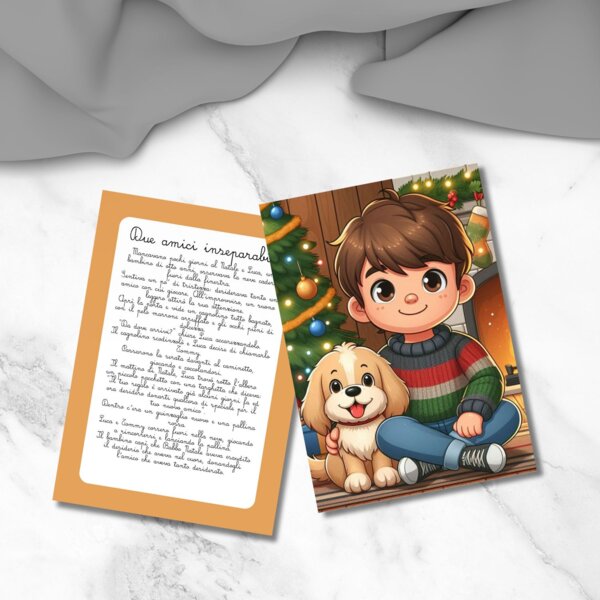 Storia di natale in corsivo