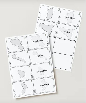 Italia meridionale e isole - Carte regioni