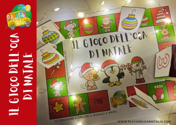 GIOCO DELL'OCA CARTACEO DI NATALE