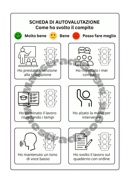 SCHEDA DI AUTOVALUTAZIONE