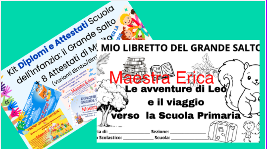 Mega Kit Fine Anno Infanzia: Storia di Transizione "Il Volo di Leo" + Diplomi Remigini