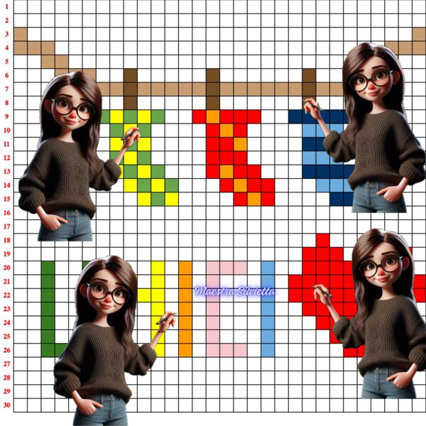 3 PIXEL ART CALZINI SPAIATI