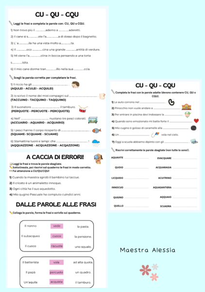 Esercizi su CU - QU - CQU