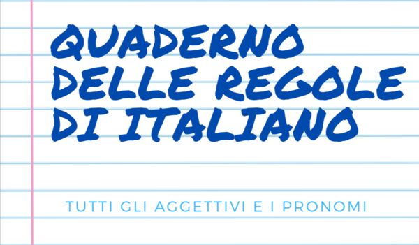 AGGETTIVI E PRONOMI