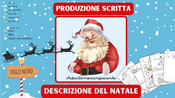 NATALE - DESCRIZIONE - CLASSI TERZA QUARTA QUINTA