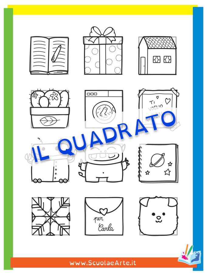 Disegno con le forme: il quadrato