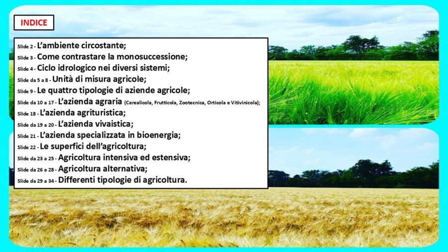 Introduzione alle scienze agrarie