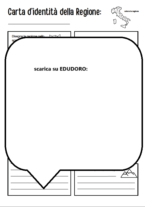 carta d'identità delle regioni