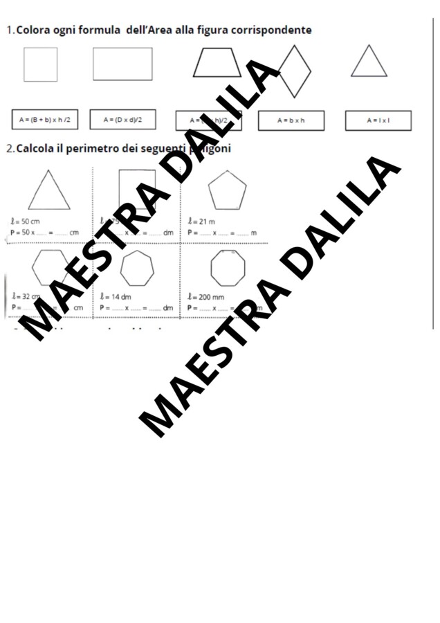 Esercizi o verifica di Geometria