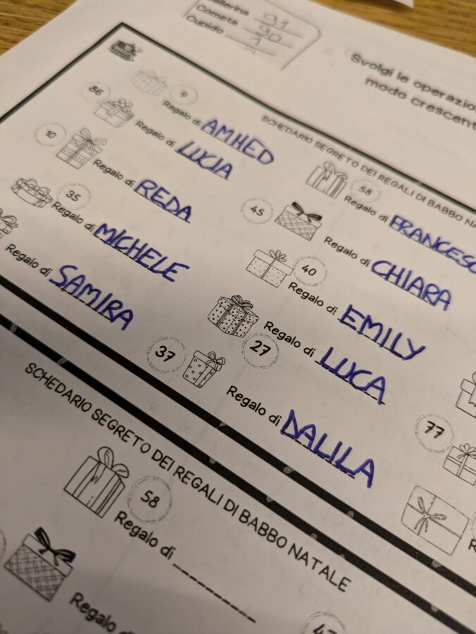 Villaggio di Natale - Compiti e Schede didattiche natalizie - Classe seconda