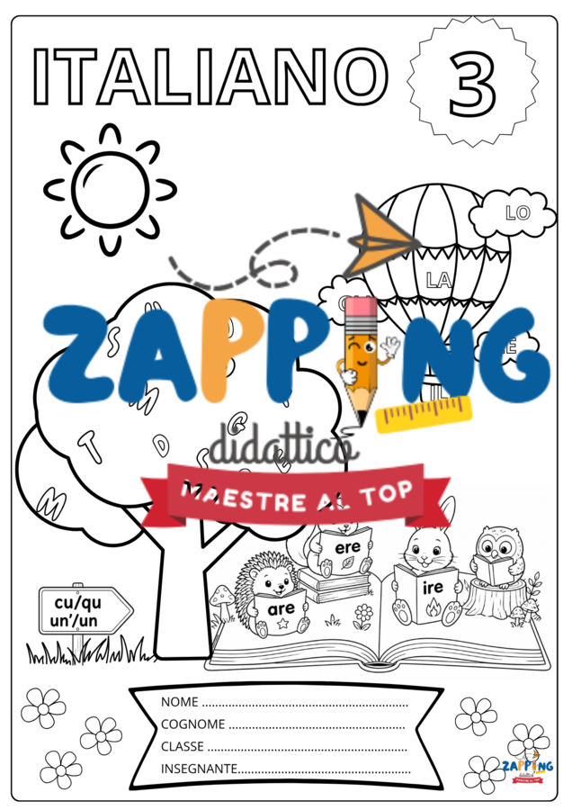 Copertine quaderni classe terza: italiano e matematica