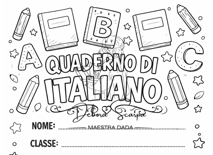 COPERTINA QUADERNO DI ITALIANO