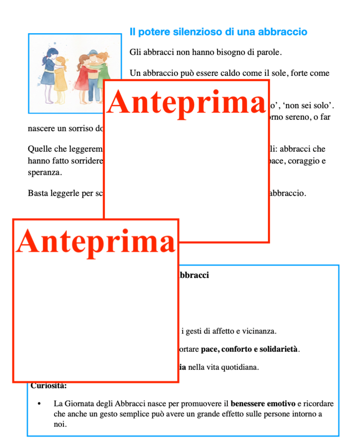 Abbracci che hanno cambiato la storia- Otto storie vere per la Giornata degli Abbracci e l’educazione alla cittadinanza