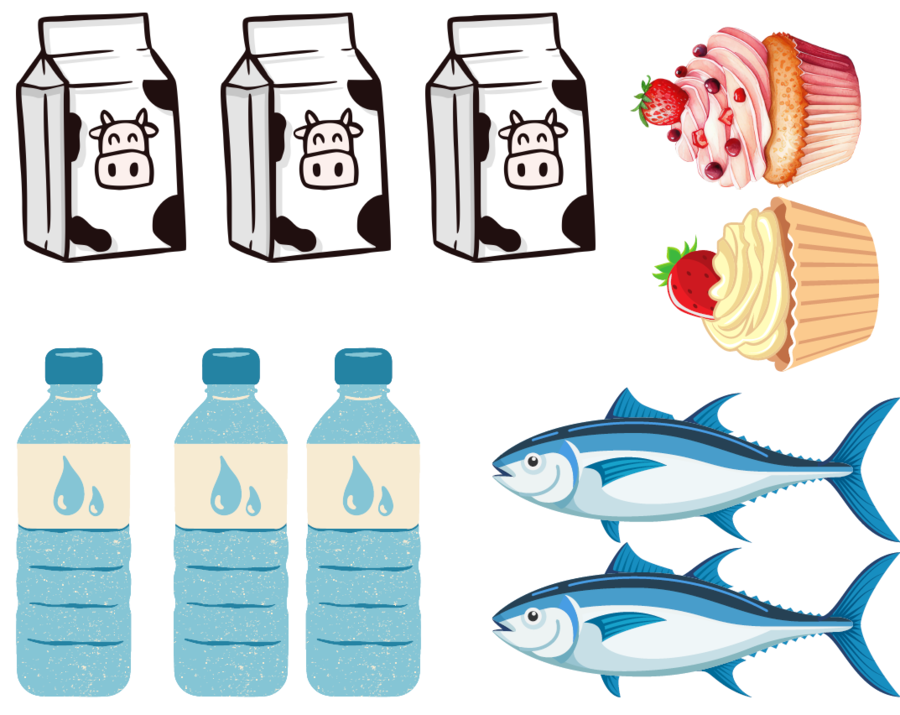 Food - Math Market da plastificare
