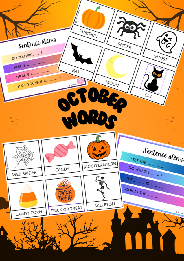 Flashcards - October words di Vita da Mammestra