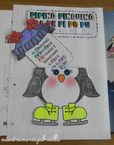 Lettera P di Pinguino Pipino