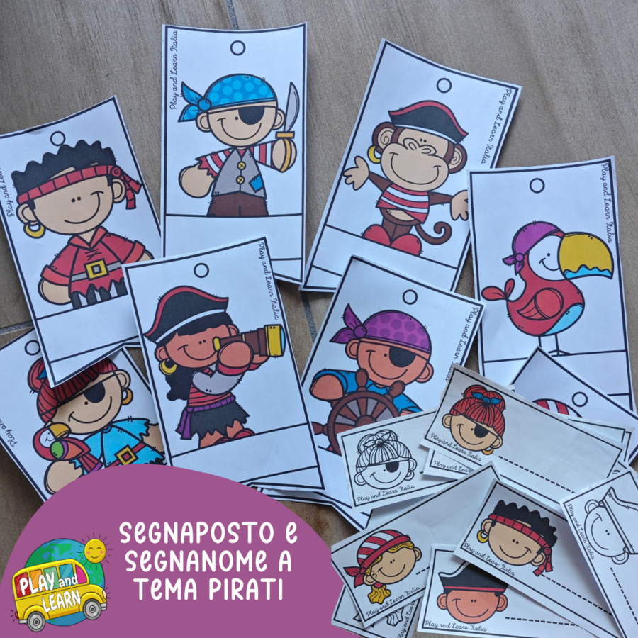 KIT ACCOGLIENZA A TEMA PIRATI - PACCHETTO
