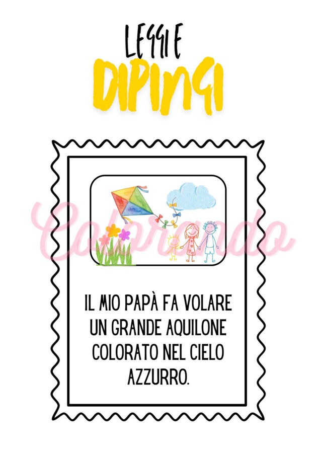Leggi, Disegna e Colora! – 13 Schede di Comprensione e Creatività per la Prima e Seconda Elementare.