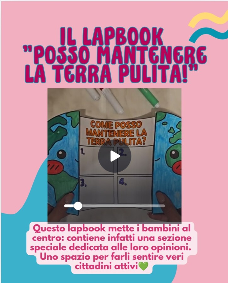 Lapbook "Posso mantenere la Terra pulita!" 🌍 - Educazione Civica