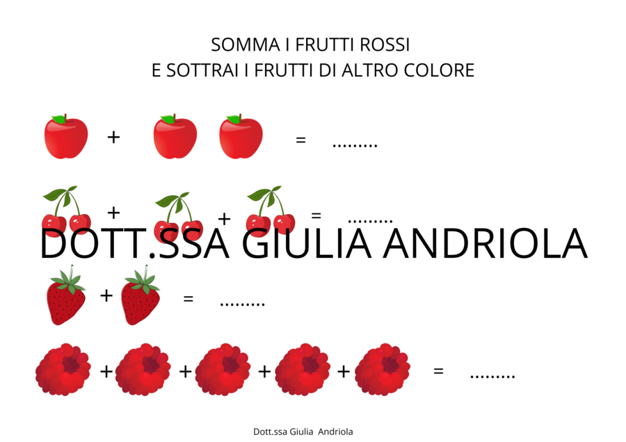 Schede didattiche operazioni