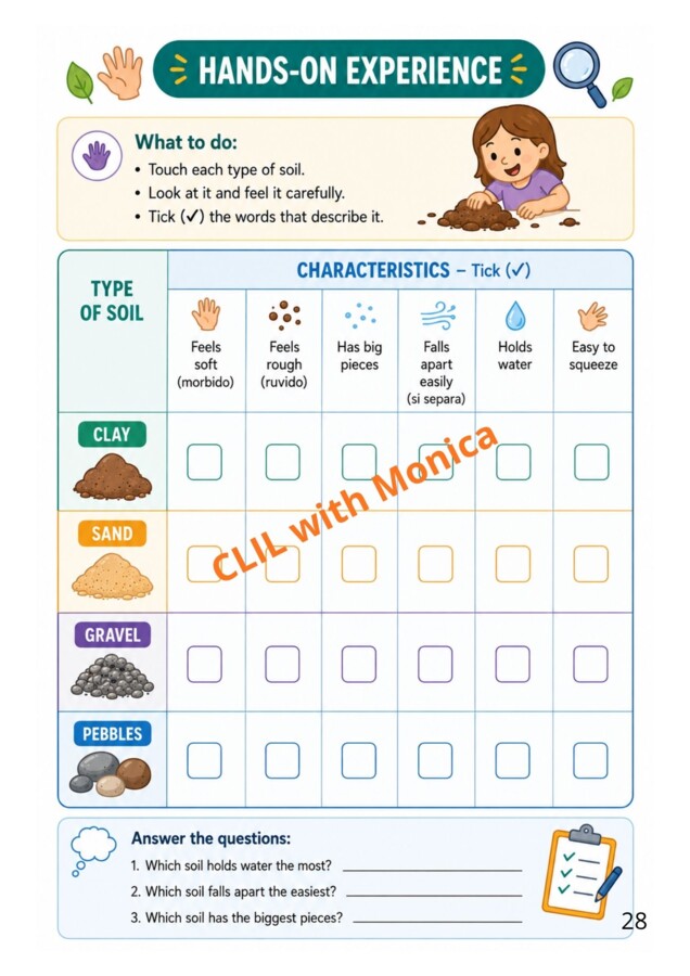 CLIL Science classe 3^