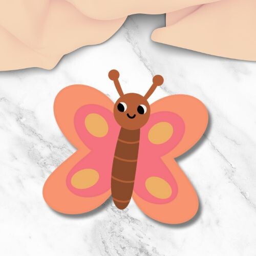 Lavoretto primavera per bambini - Farfalla artistica