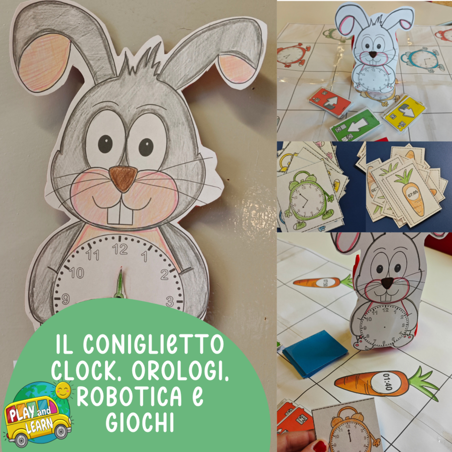IL CONIGLIETTO CLOCK: OROLOGIO - GIOCHI E ROBOTICA
