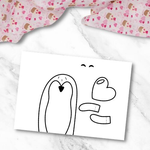 Lavoretti di San Valentino - animali con il cuore