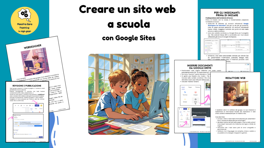 Creare un sito web in classe con Google Sites: rendere visibile l'apprendimento creando un portfolio digitale con i tuoi studenti