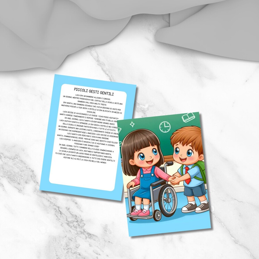 Piccoli gesti gentili – storia sulla gentilezza da stampare