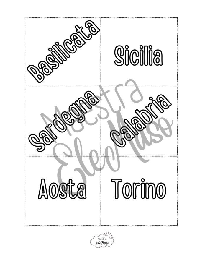 Memory delle regioni e dei capoluoghi