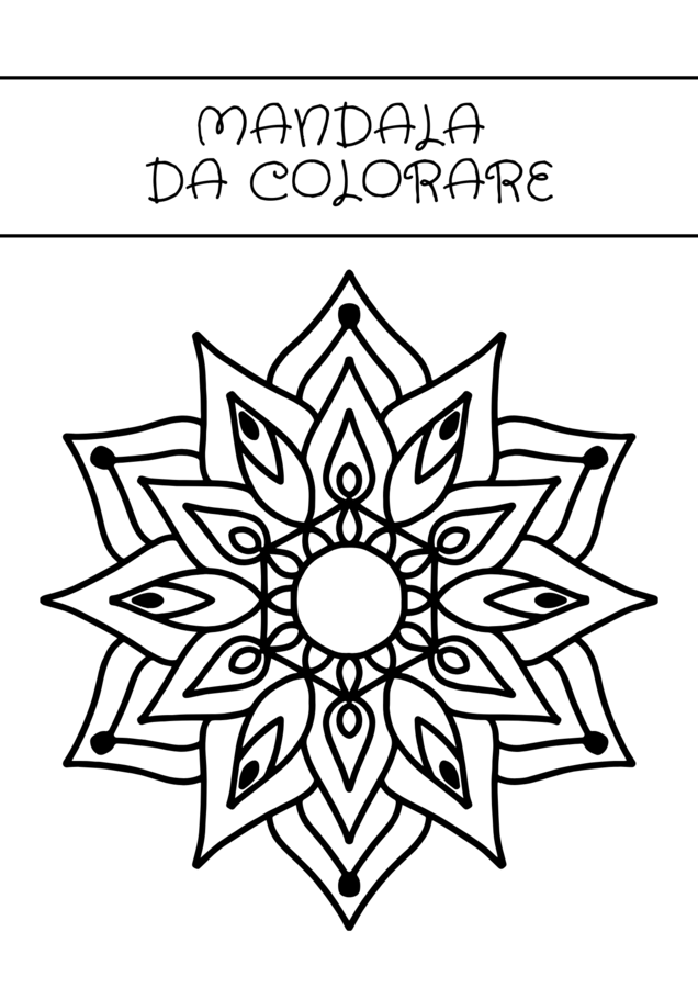 Mandala da colorare