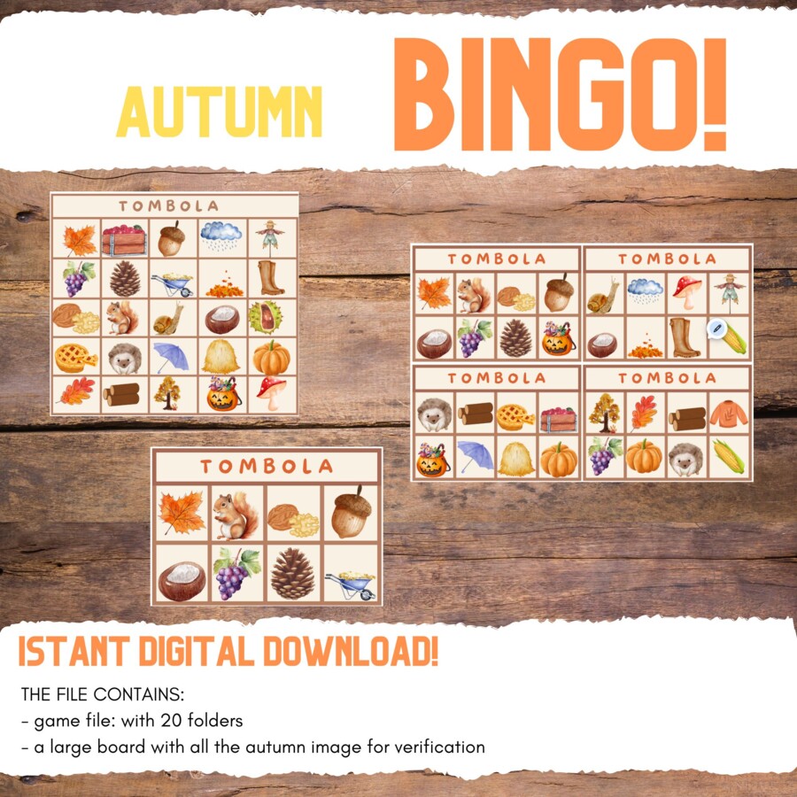 TOMBOLA AUTUNNO_BINGO AUTUMN