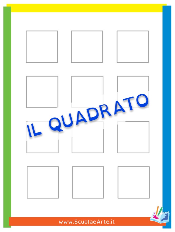 Disegno con le forme: il quadrato