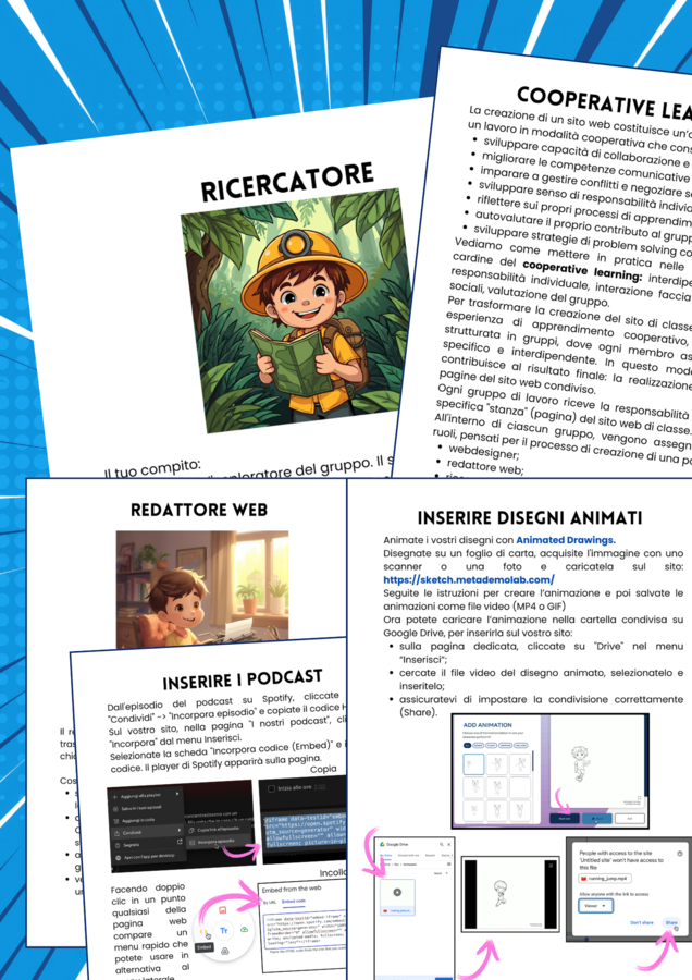 Creare un sito web in classe con Google Sites: rendere visibile l'apprendimento creando un portfolio digitale con i tuoi studenti