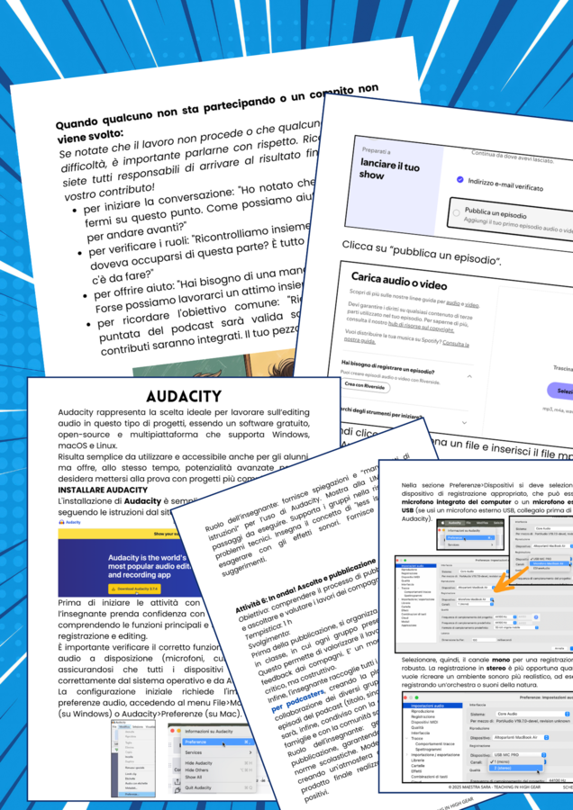 Realizzare un podcast a scuola con Audacity e Spotify: un percorso facile, pratico e pronto all'uso!