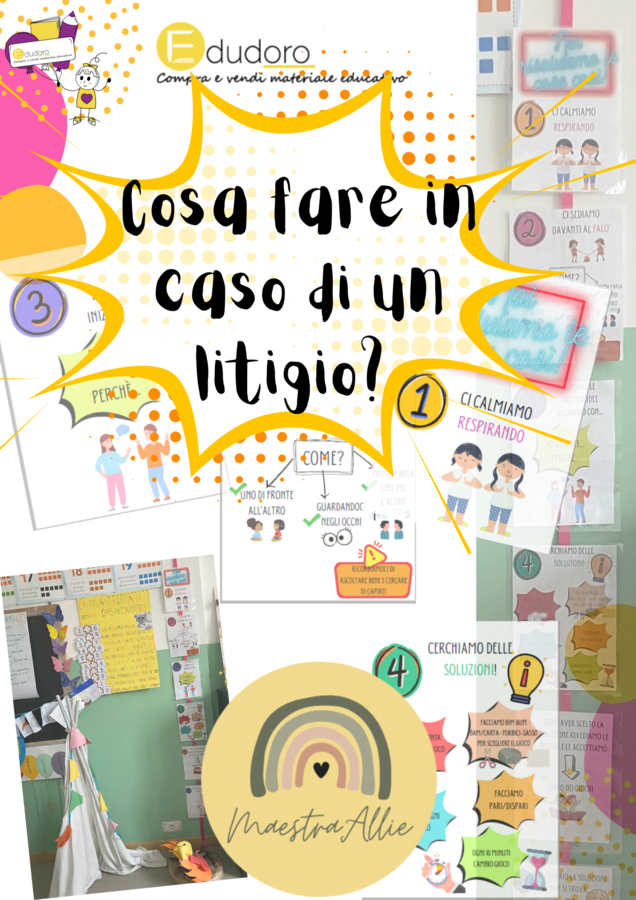 Cosa fare in caso di un litigio? _ carte situazione per allenare e lavorare sulle competenze sociali