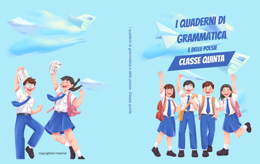 I quaderni di grammatica e delle poesie Classe quinta