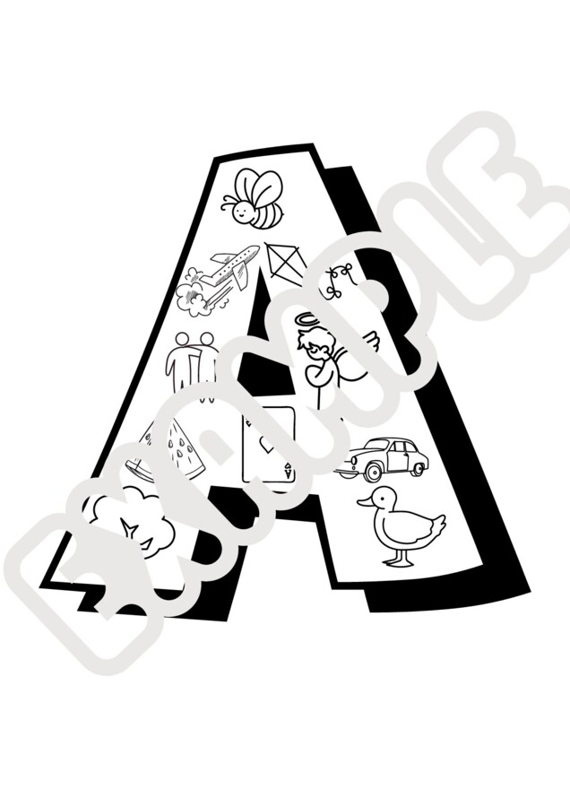 Lettere dell'alfabeto con disegni!