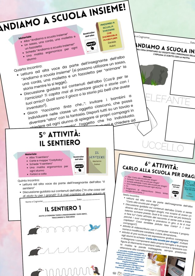 In viaggio verso la scuola primaria con gli albi illustrati - Pack di attività per progetti di continuità infanzia/primaria o per l'accoglienza in classe prima